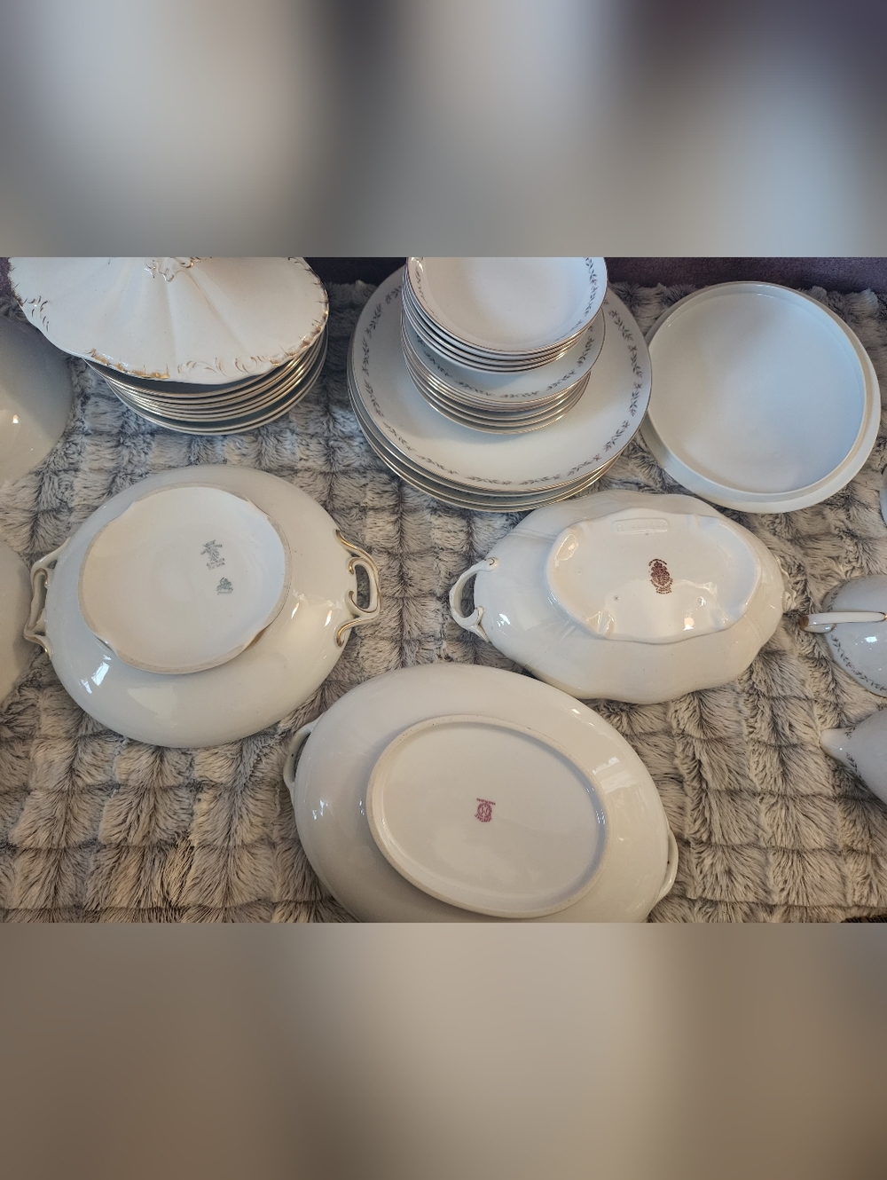 Antique Fine China Dishes Set Germany Japan 1900-1950s